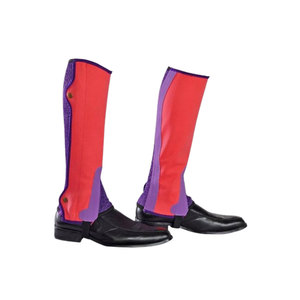 Guêtres d'équitation noires unisexes avec fermeture éclair, longueur mollet, pour l'équitation - Product Image 5