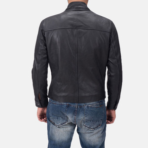Chaqueta de Invierno 2026 para Hombre, de Cuero Genuino, Estilo Urbano, con Forro de Sherpa y Ribete de Piel, Posiciones Personalizables para el Logotipo - Product Image 3