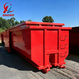 Venta Directa de Fábrica: Contenedor Apilable de Acero al Carbono Rojo para Chatarra Metálica con Escalera, para Gestión de Residuos - Product Image 3