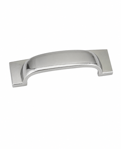 Premium Solid Brass Modern Finish Cabinet <b>Pulls</b> 105mm <b>Drawer</b> Cup Handle Omg Industries CH-047 1 Year Warranty Easy Installation - Product Image 3