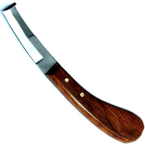 Cuchillo de Pezuña Manual de Doble Filo ASLING INTERNATIONAL Clase II para Ganado/Caballos/Cerdos - Para Diestros/Zurdos - Certificado CE para Uso Veterinario - Product Image 2