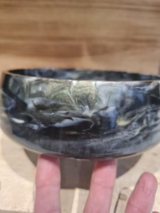 Handmade Resin Bowl with Hand-<b>painted</b> Design Customized Color & Pattern Household Table Decor - Product Image 4