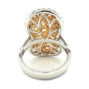Anillo de Cóctel con Diseño Floral para Mujer, Plata 925, Estilo Vintage, Anillo de Compromiso - Product Image 2