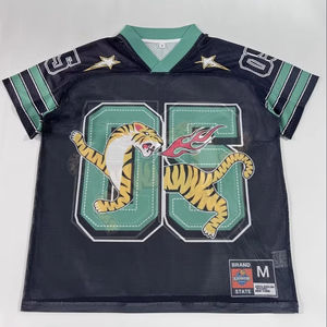 Maillot de football pour homme sur mesure de haute qualité, logo sur le devant, col en V, coupe régulière, respirant, séchage rapide, t-shirt sans manches en mesh - Product Image 1