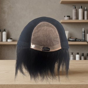 <b>Short</b> Straight Black <b>Wig</b> Full Cap Human Hair For Women - Product Image 3