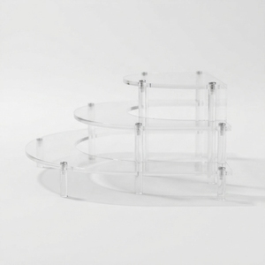 Acrylic Multi Tier Portable Modern <b>Display</b> Stand Clear Countertop Adjustable Height Product Riser Retail for Organizer - Product Image 1
