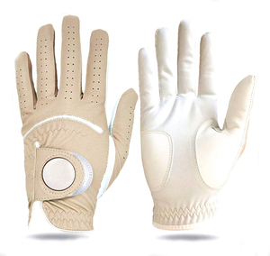 Premium Quality Men Golf Gloves Waterproof Lightweight Fully Customized Sheepskin Sports Hand Grips Adjustable Wrist <b>Strap</b> - Product Image 5