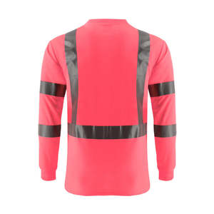 Vêtements de travail en polyester personnalisés avec logo, classe 3, type R, manches longues, haute visibilité, réfléchissants, imperméables, avec éclairage LED, couleur personnalisée - Product Image 3
