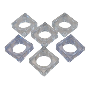 Article décoratif de table au design moderne pour la décoration de table de mariage, fourniture en gros, anneau de serviette en résine époxy - Product Image 1