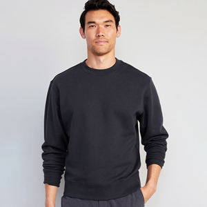 Sweat-shirt de qualité supérieure, personnalisable en gros, col rond en coton surdimensionné, épais, vierge, brodé, impression en relief, unisexe, streetwear - Product Image 1