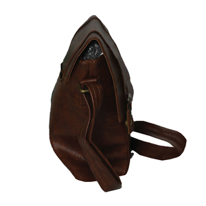 Reddish Brown Waterproof Simili <b>Leather</b> <b>Briefcase</b> Unisex High Quality New Traditional Top Product Vietnam Shoulder Bag 13x20x13 - Product Image 2