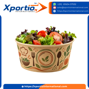Tazón de Ensalada de Papel Kraft de 350 ml, Recipiente para Llevar Pasta, Arroz y Sopa, para Cafeterías y Restaurantes, Venta al por Mayor, Biodegradable - Product Image 3