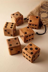 Dés en bois carrés faits à la main, en bois dur, pour jeux de société, accessoire de jeu de table, dés d'apprentissage en bois naturel, cadeau - Product Image 4