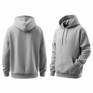 Sweat à capuche personnalisé pour homme, hiver, 380 GSM, coupe droite ample, en molleton épais, 100% coton, anti-boulochage, avec poche - Product Image 4