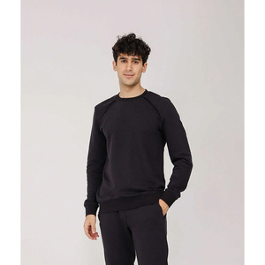 Conjunto Deportivo de Invierno para Hombre, de Fibra de Bambú, con Cuello Alto y Pantalones Jogger, Informal, para Fitness, Running, Aire Libre, Uso Diario - Product Image 6