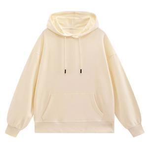 เสื้อฮู้ดโอเวอร์ไซส์แบบมีโลโก้สั่งทำได้ สำหรับผู้ชายและผู้หญิง ผ้าฟลีซหนานุ่ม เสื้อสเวตเชิ้ตสีพื้น สไตล์สตรีทแวร์ สีน้ำเงิน เสื้อฮู้ดสำหรับฤดูหนาว - Product Image 5