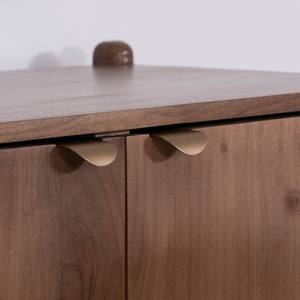 Vandana Crystal Origin solid acacia wood <b>sideboard</b> with 4 doors and a cle - Product Image 4