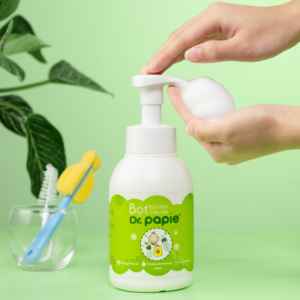 Mousse nettoyante pour biberons Dr. Papie, ingrédients d'origine végétale, sûre, douce, nettoie en profondeur le lait/la graisse/les irritations - Product Image 6