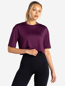 Trendy Women's Casual Short <b>Crop</b> <b>Top</b> Lightweight Breathable Summer Loose Fit Daily Wear Fashion Polyester/Cotton - Product Image 1