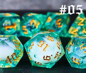 Jeu de dés en résine à mouvement équilibré, dés polyédriques à bords vifs pour un jeu équitable, dés de jeu de table professionnels pour DND RPG - Product Image 3