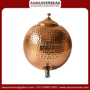 Conception de marteau en forme de boule de dernière qualité Avantages ayurvédiques pour la santé Distributeur d'eau en cuivre Forme et taille personnalisées Utilisation pour la maison - Product Image 3