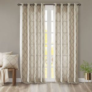 Pannello tenda finestra superiore Grommet con stampa traforata solo mantovana 1 pz - Product Image 6