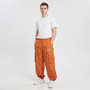 100% Nylon <b>Lightweight</b> <b>Men</b> Oversized Joggers Street Style Printed Letter Logo Windbreaker <b>Trouser</b> Hiking Camping <b>Men</b> Rain Pants - Product Image 1