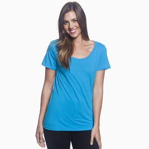 เสื้อยืดผู้หญิงลำลองสำหรับฤดูร้อน คอกลม ผ้าเจอร์ซีย์น้ำหนักเบา แห้งเร็ว ป้องกันรอยยับ - Product Image 6