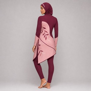 Conjunto Burkini Modesto de 4 Piezas, Casual, Talla Grande, Manga Larga, Alta Calidad, Ecológico, Transpirable, de Secado Rápido, Diseño Premium para Mujer - Product Image 6