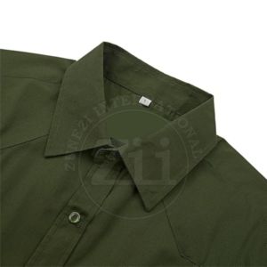 ชุดทำงานทนไฟระบายอากาศได้ดีสำหรับงานอุตสาหกรรม เสื้อเชิ้ตแขนสั้นแบบติดกระดุมมุกสำหรับช่างเชื่อม - Product Image 3