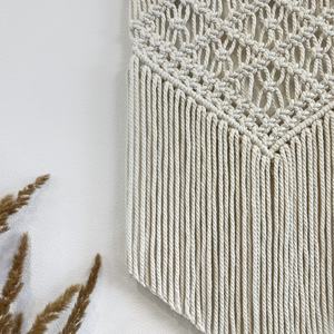 Colgante de pared de macramé de alta calidad, perfecto para interiores bohemios modernos o tiendas minoristas, regalos de inauguración de la casa, regalos de Navidad, vacaciones - Product Image 5