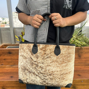 กระเป๋าหนังวัวขนสัตว์ขนาดใหญ่กระเป๋าสะพายไหล่มีสไตล์กระเป๋าถือเก็บขนได้กระเป๋าช้อปปิ้งสำหรับผู้หญิง - Product Image 2