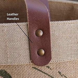 Sac fourre-tout en toile de jute de qualité supérieure avec coutures renforcées pour les courses et le commerce de détail - Product Image 3