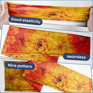 Summer Ice Silk Quick Dry Lightweight High Elasticity UV Sun Protection Anti-Bacterial Breathable 100% Polyester Arm Sleeve - Product Image 3