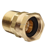 Adaptateur de jardin en laiton, filetage femelle GHT 3/4 pouce vers filetage mâle NPT 3/4 pouce