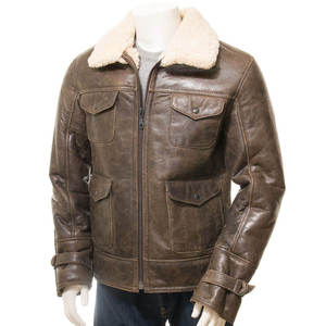 Chaqueta de Piel de Oveja a la Moda, Fabricación Personalizada OEM ODM, Chaqueta de Invierno de Cuero de Primera Calidad - Product Image 1