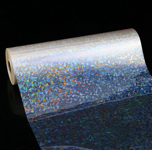 High Gloss Holographic Cold <b>Laminating</b> Film <b>Sheet</b> Roll Waterproof Protective Sparkle Film for Labels Posters & Creative Projects - Product Image 1
