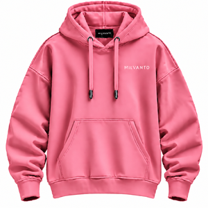 Sweat à capuche pour femme rose bonbon personnalisé, à épaules tombantes, avec poche kangourou, en molleton 100% coton 450 GSM, impression personnalisée, sweat à capuche premium pour femme - Product Image 1