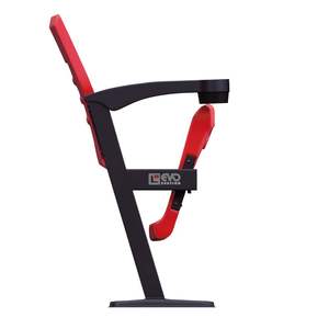 Chaise de stade commerciale prête à l'emploi avec un design moderne, fabriquée en acier enduit de poudre durable et en plastique, pliable, pour une utilisation en salle de sport ou à l'école - Product Image 3