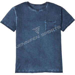 Camiseta de Verano al por Mayor con Lavado Ácido, Camisetas de Boxeo Vintage con Cuello Redondo, Tejido Pesado 100% Algodón, Ropa de Hombre, Camiseta para Hombre - Product Image 1