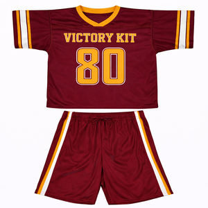 Ensemble de maillots de sport personnalisés pour hommes, respirant, à séchage rapide, t-shirt et short, tenue d'entraînement de football personnalisée, vêtements de sport pour la salle de sport - Product Image 2