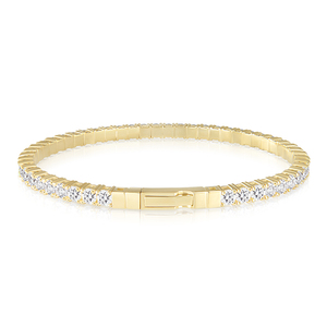 Brazalete de Tenis Flexible de Oro de 14K con Baño de Rodio y Diamante Cultivado en Laboratorio Certificado por IGI, Corte Brillante de 5.3 CT, Regalo de Compromiso para Mujer - Product Image 4
