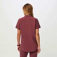 Conjunto de Uniformes Médicos Antimicrobianos Premium con Logotipo Personalizado, Corte Ajustado, Cuello Henley, Traje Quirúrgico Elástico en 4 Direcciones, Uniforme de Enfermera