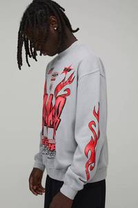 <b>Custom</b> Screen Printed Men's Sweatshirt Personalized Long Sleeve Streetwear OEM Casual Wear <b>Custom</b> Design Apparel Top Clothing - Product Image 3