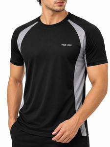 Camiseta de Jersey Personalizada para Hombre, Cuello Redondo, Manga Corta, Tejido Sólido, Secado Rápido, Corte Regular, Estilo Casual, Poliéster/Algodón, 300 Gramos - Product Image 5