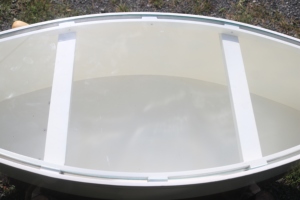 MESA DE BARCO con remo y vidrio en la parte superior - Muebles de madera para ideas de decoración náutica - Product Image 5