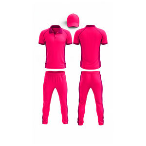 Maillot de cricket personnalisé avec logo par sublimation, professionnel |   Tenue complète d'équipe de cricket pour hommes, femmes et jeunes : polo et pantalon - Product Image 6