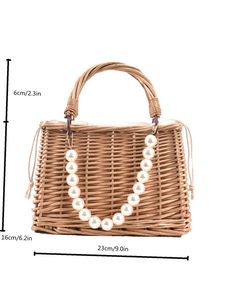 Exquisita Cesta de Mimbre Hecha a Mano, Ecológica y de Lujo, para Damas de Honor, Porta Flores Decorativo para Bodas Rústicas - Product Image 5