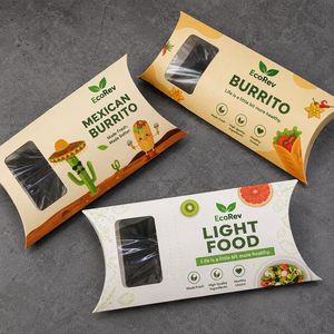 Custom Printed Logo Biodegradable Eco-Friendly <b>Disposable</b> Takeaway Food Burrito Shawarma Paper Packaging Wrap Box for Shawarma - Product Image 4