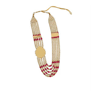 Collier élégant classique géométrique en perles naturelles avec chaîne en corde, unisexe, bijoux de mode pour mariage, vente en gros et en détail, commandes en gros - Product Image 5